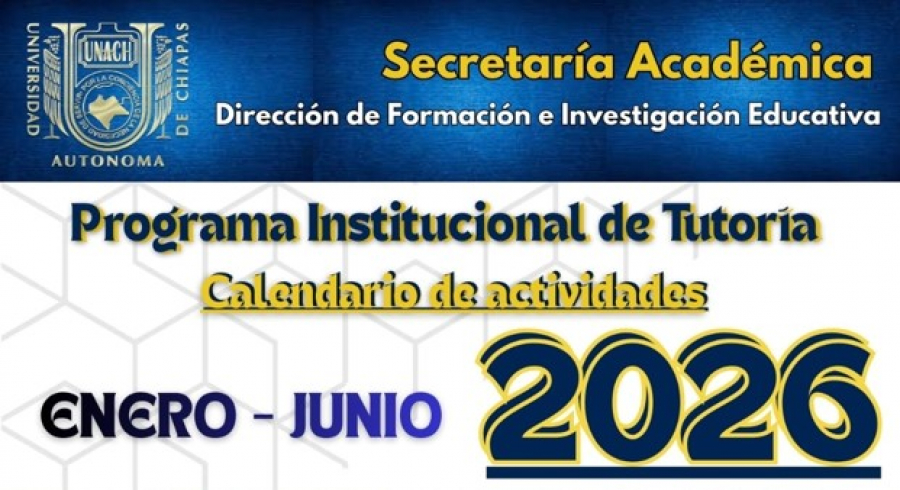 Calendario de Actividades del Programa Institucional de Tutoria