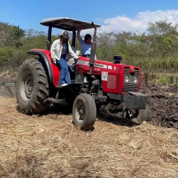 Estudiantes de segundo semestre de la carrera de Ingeniero Agrónomo de la Escuela de Estudios Agropecuarios Mezcalapa de la UNACH participaron en una práctica académica correspondiente a la competencia de Mecanización Agropecuaria